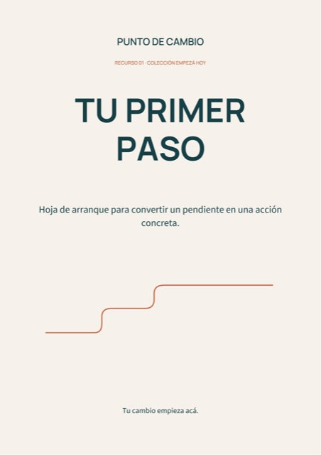 Tu primer paso