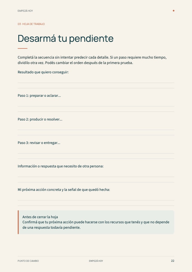 Desarmá tu pendiente
